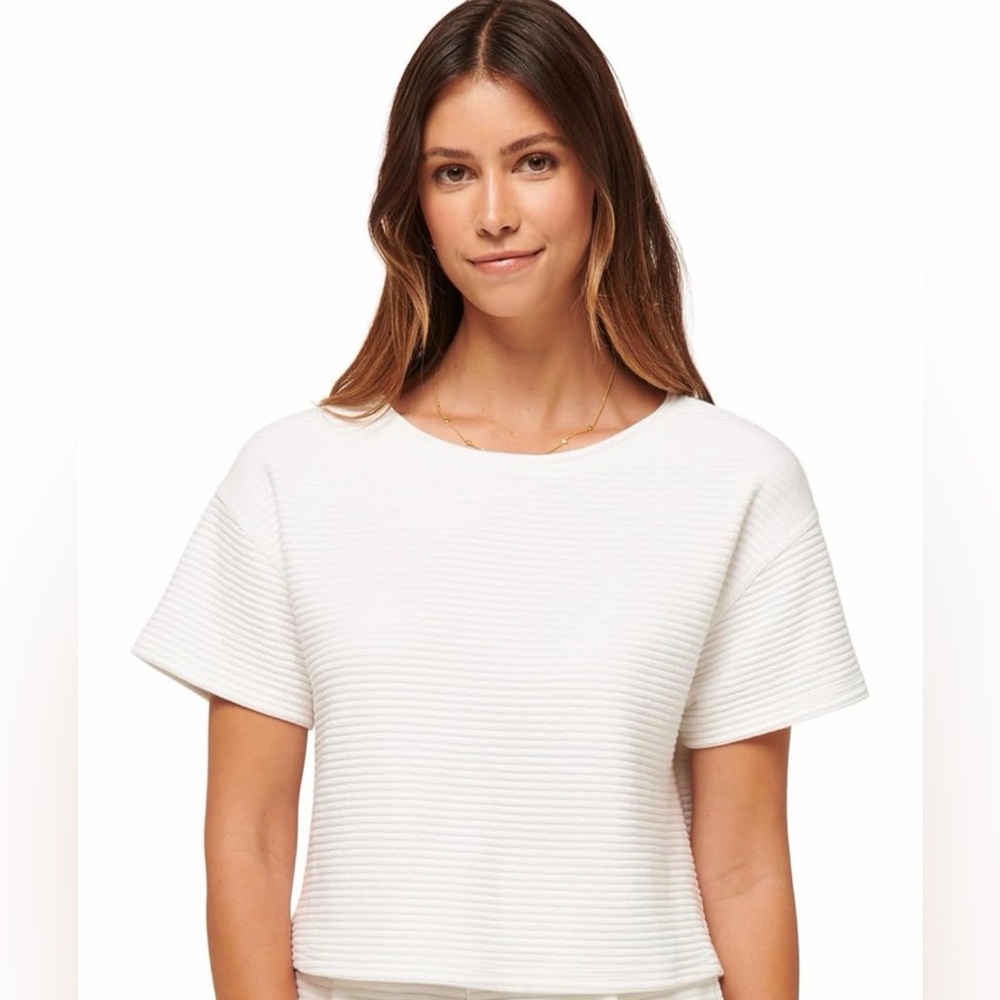 TravisMathew Women's Charter Cruise Top small golf casual ribbed
